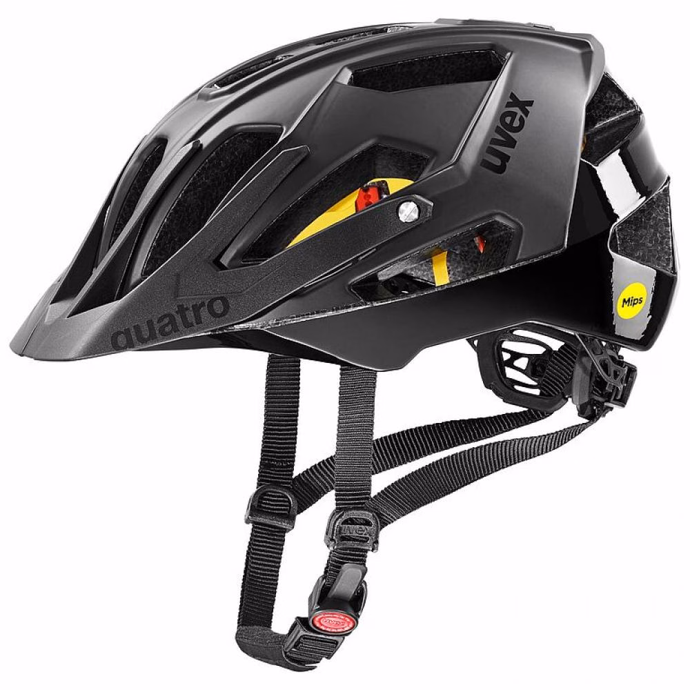 uvex Quatro cc MIPS MTB-Helm 56-61 cm - All-Mountain-Schutz mit MIPS, 17 Belüftungen, Kamera-Halterung, Black matt