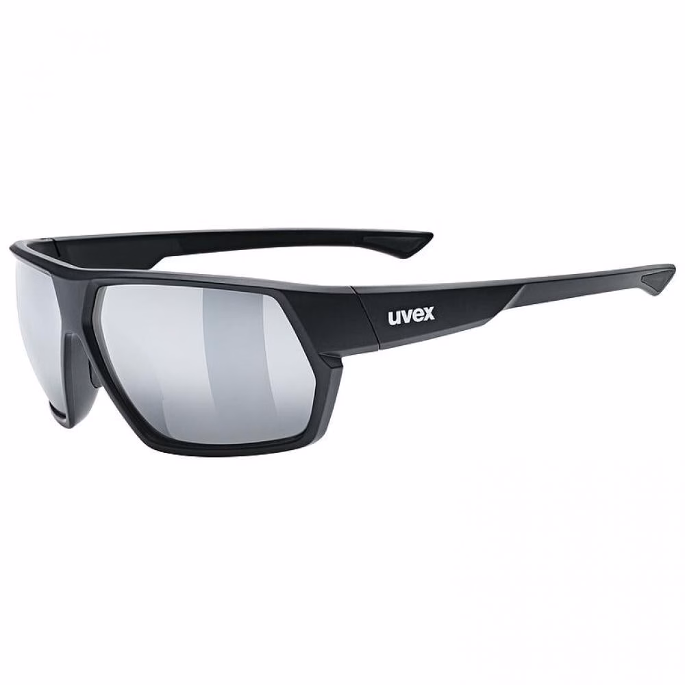 UVEX Sportstyle 238 Sonnenbrille black matt - Leichte, sportliche Brille mit UV-Schutz und verspiegelten Gläsern für optimalen Blendschutz