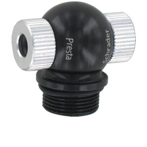 VAR RP-80102 Ventiladapter Aluminium mit Daumenverriegelung - Schrader & Presta