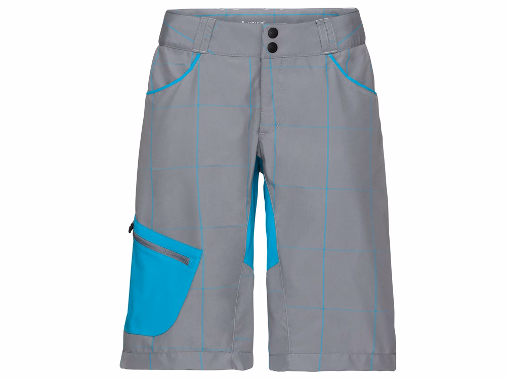 Vaude Craggy Kurze Radhose Damen (grau / blau) Größe:34