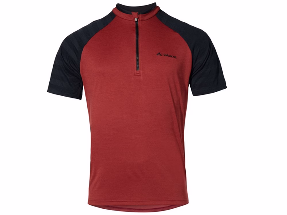 Vaude Tamaro III Fahrradtrikot Herren (schwarz / karminrot) Größe:S