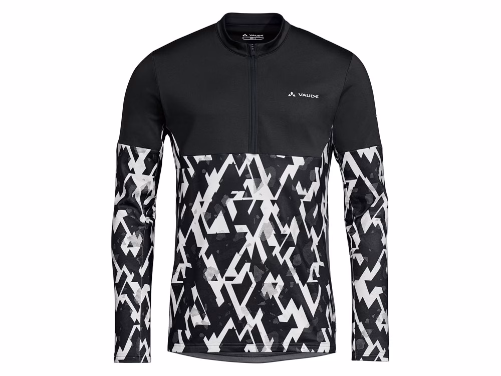 Vaude Virt QZip LS T-Shirt Herren (schwarz / weiß schwarz) Größe:S