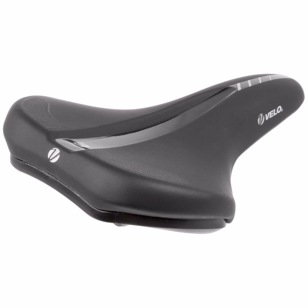Velo E-Bike Sattel Velo-Fit E1 XXL - 270 x 190 Millimeter - 550 Gramm - CrMo-Gestell - Arc Tech - schwarz - 250553