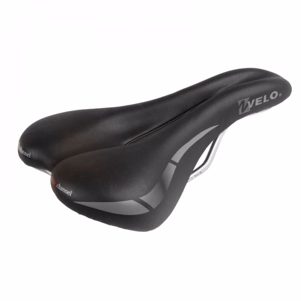 VELO Wide Damen-Fahrradsattel 250 × 168 mm schwarz