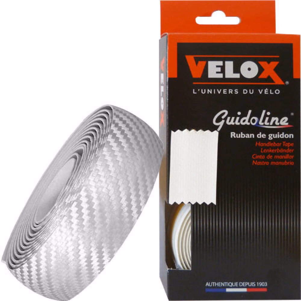 Velox Lenkerband Carbon, Karton mit Stopfen, weiß, Velox, KIT675001