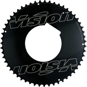 Vision Kettenblatt Road Powerbox Aero Pro 4-Arm 110 mm x 55 T Schwarz - maximale Steifigkeit für Rennrad