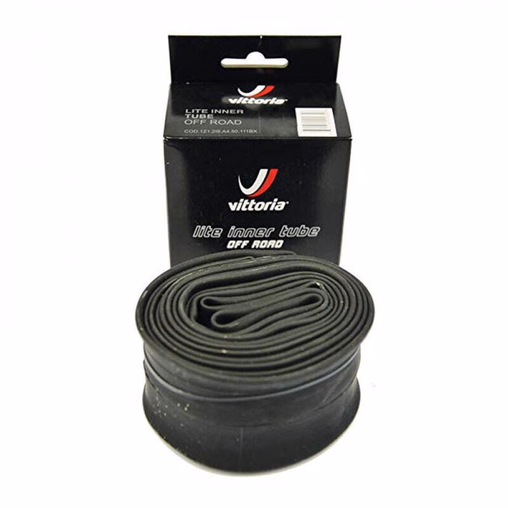 VITTORIA Schlauch 27.5x3.00-3.50 Zoll Fat Bike Lite AV 48 mm - leichter Butylschlauch mit Auto-Ventil