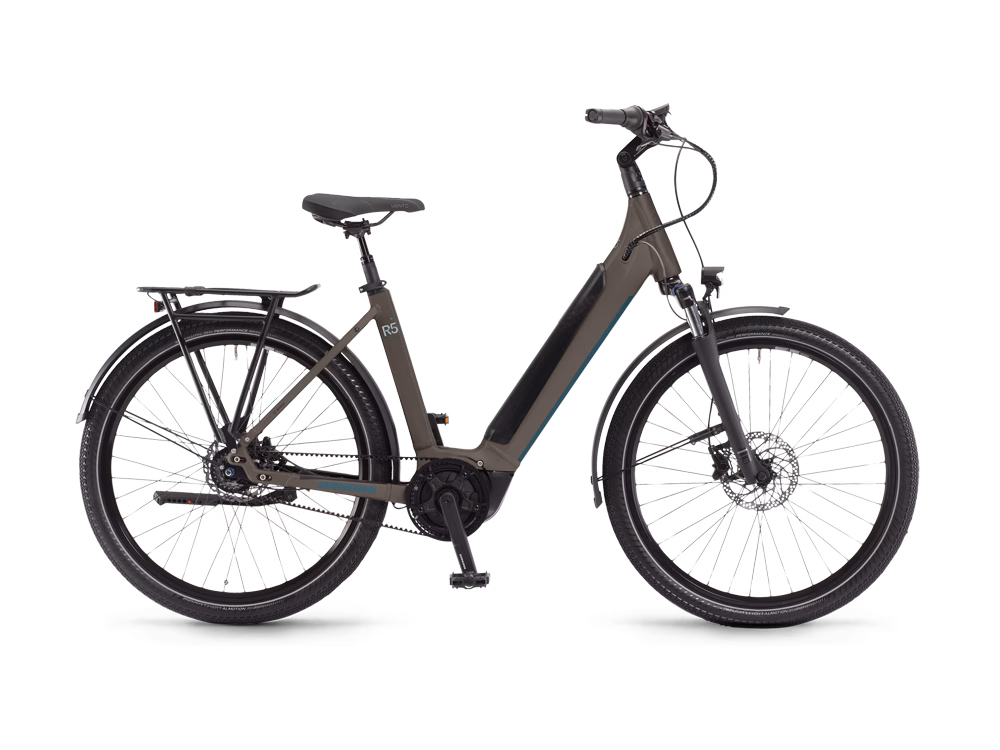 Winora Sinus R5 Low | City E-Bike | 27,5" | 625Wh Bosch | Rücktritt | torfbraun Größe: 46 cm