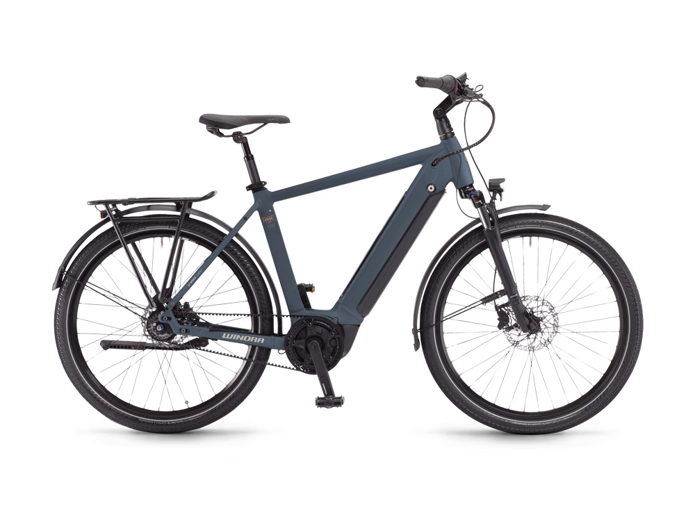 Winora Sinus R8Ef City High E-Bike | 27,5" | 500Wh Bosch | graublau Größe: 60 cm