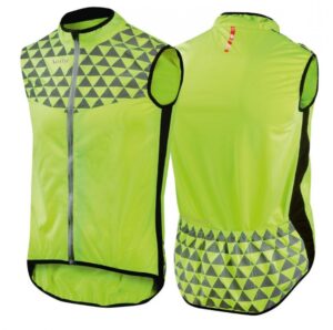Wowow Sicherheitsweste Mont Ventoux gelb mit reflektierendes Band XS