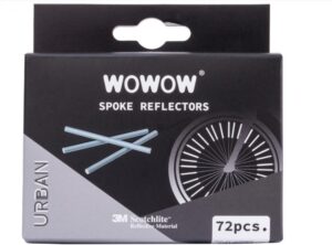 WOWOW Speichenreflektoren 72 Stück - 3M Scotchlite, 360° Sichtbarkeit, StVZO-konform, für 1,8-2,0 mm Speichen