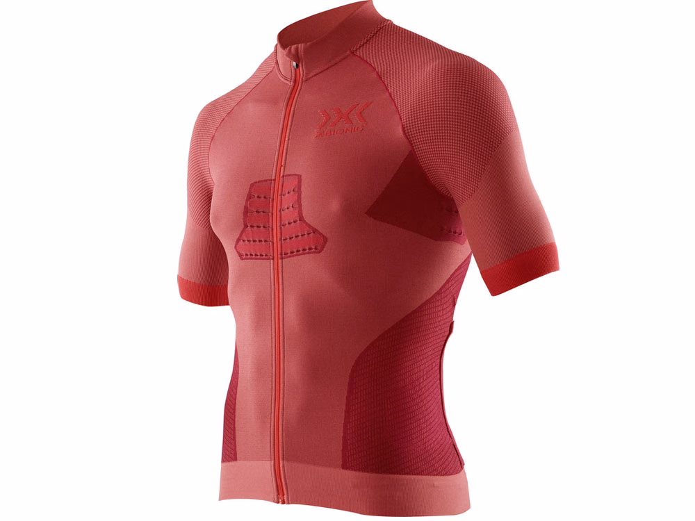 X-Bionic Race Evo Fahrradtrikot Herren (rot) Größe:S