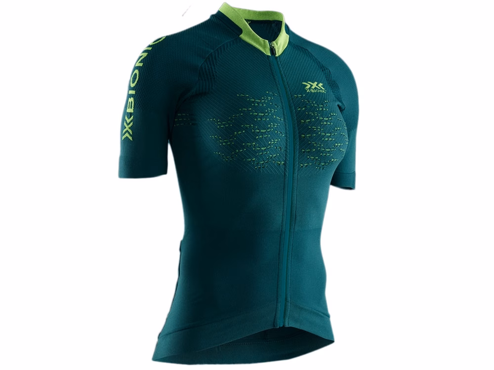 X-Bionic The Trick 4.0 ZIP Fahrradtrikot Damen (pine grün) Größe:XL