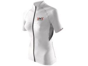 X-Bionic The Trick Full Zip Fahrradtrikot Damen (weiß / schwarz) Größe:XS