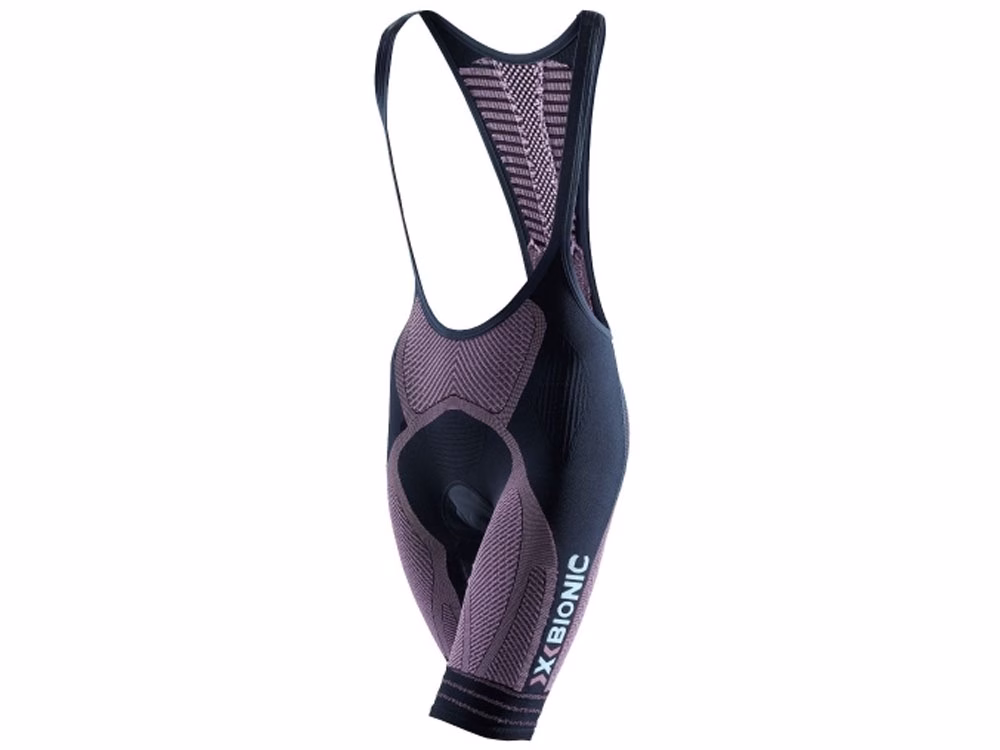 X-Bionic The Trick Kurze Trägerhose Damen (lila / schwarz) Größe:XS