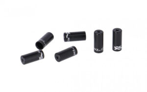 XLC Alu-Endkappen Schaltaußenhü. SH-X07 schwarz, Innen Ø 4,0mm 50 Stück/ Flasche
