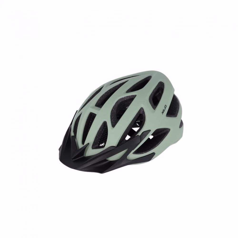 XLC BH-C33 Fahrradhelm 54-58 cm light mint/schwarz - Inmold, Visier, 24 Lüftungen, Insektennetz