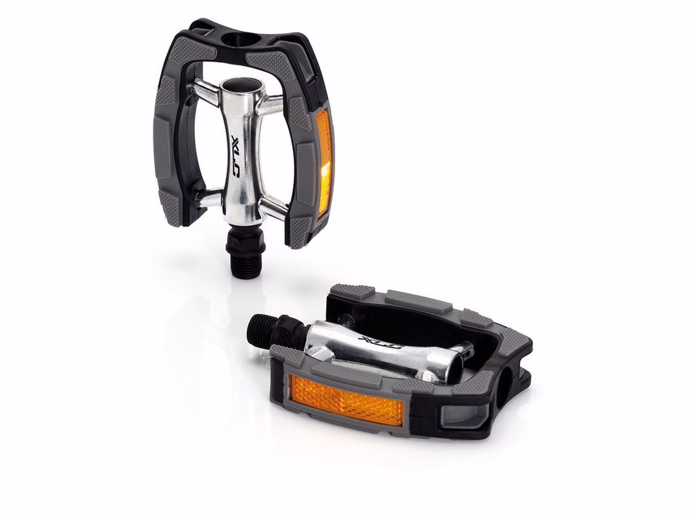 XLC City- / Comfort Pedal PD-C07 Plastic covered (black, silver, gray)