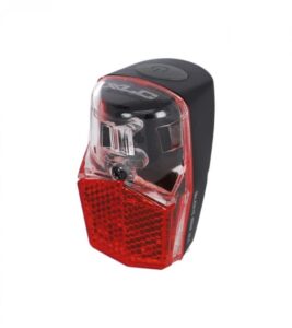 XLC CL-E52 LED-Rücklicht für Schutzblechmontage, batteriebetrieben, schwarz/rot, EAN 4055149366223, StVZO-zugelassen, inklusive 2 AAA-Batterien