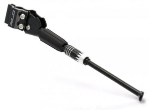 XLC Hinterbauständer KS-R04, verstellbar für 24-29 Zoll, schwarz, geeignet für Oversize-, Aluminium- und Fully-Rahmen, maximale Belastbarkeit 25 kg, Lochabstand 18 mm, Montage an Kettenstrebe (Ø 12-22 mm)