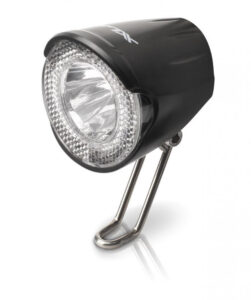 XLC LED-Scheinwerfer CL-D02, 20 Lux, Dynamo, mit Schalter & Reflektor, StVZO-zugelassen, schwarz