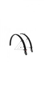 XLC Schutzblech-Set MG-F03 28" schwarz  46 mm, robustes Kunststoff-Schutzblech vorne & hinten