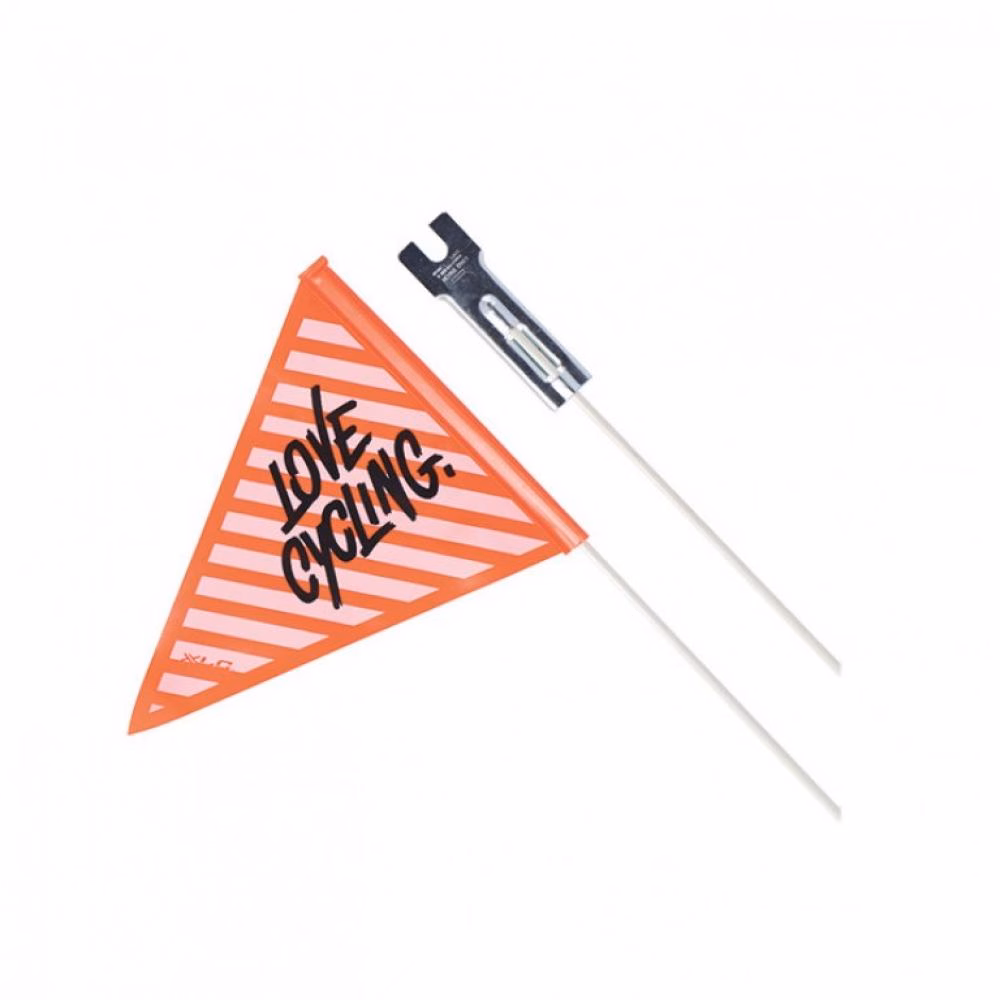 XLC Sicherheitswimpel XLC SF-C01 zweiteilig, schwarz/orange Love-cycling