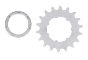 XLC Single Speed Ritzel 1/8",18 Zähne mit Träger matt verchromt