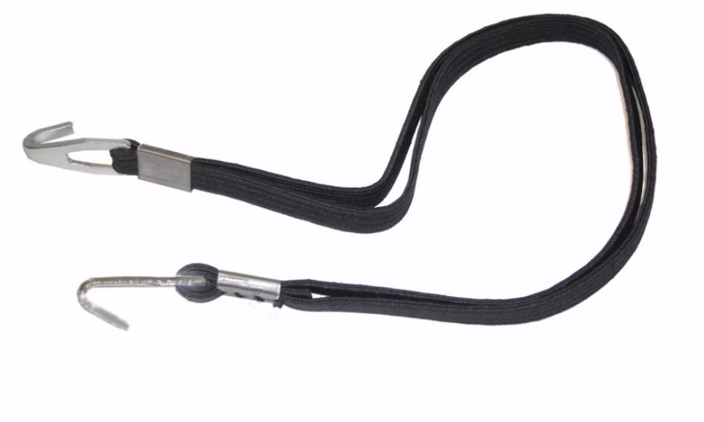 XLC Spanngurt RP-X01 580 mm schwarz - elastischer Gepäckgurt für Sattelstütz-Gepäckträger, robust & reißfest, mit stabilen Haken zur sicheren Befestigung