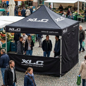 XLC Zelt inkl Seitenwand schwarz 3x3m mit Transporttasche