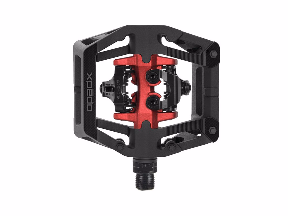 Xpedo Clipless GFX Neo Fahrradpedal (schwarz / rot | 9/16")