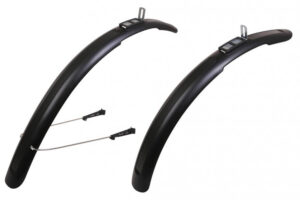 Zéfal Trail 65 Steckblech-Set schwarz, für 26"-29" Fahrräder, max. Reifenbreite 2,4", Technopolymer-Harz, Gewicht ca. 360g, hohe Schutzwirkung