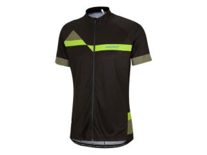 Ziener Cardo Full Zip Fahrradtrikot Herren (schwarz / grün) Größe:48